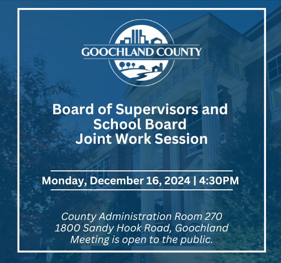 Board of Supervisors and School Board Members Joint Work Session