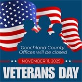County Offices Closed for Veterans Day