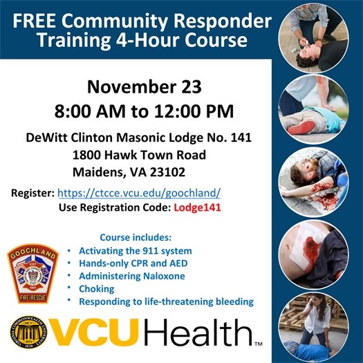 Free Community Responder Training 