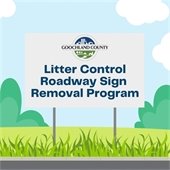 Goochland County Litter Control Program to Remove Prohibited Signs from Roadways Underway