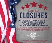 Labor Day Closures