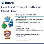 Blood Drive Scheduled for Thursday, December 11