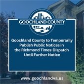Public Hearings to be posted in Richmond Times Dispatch 