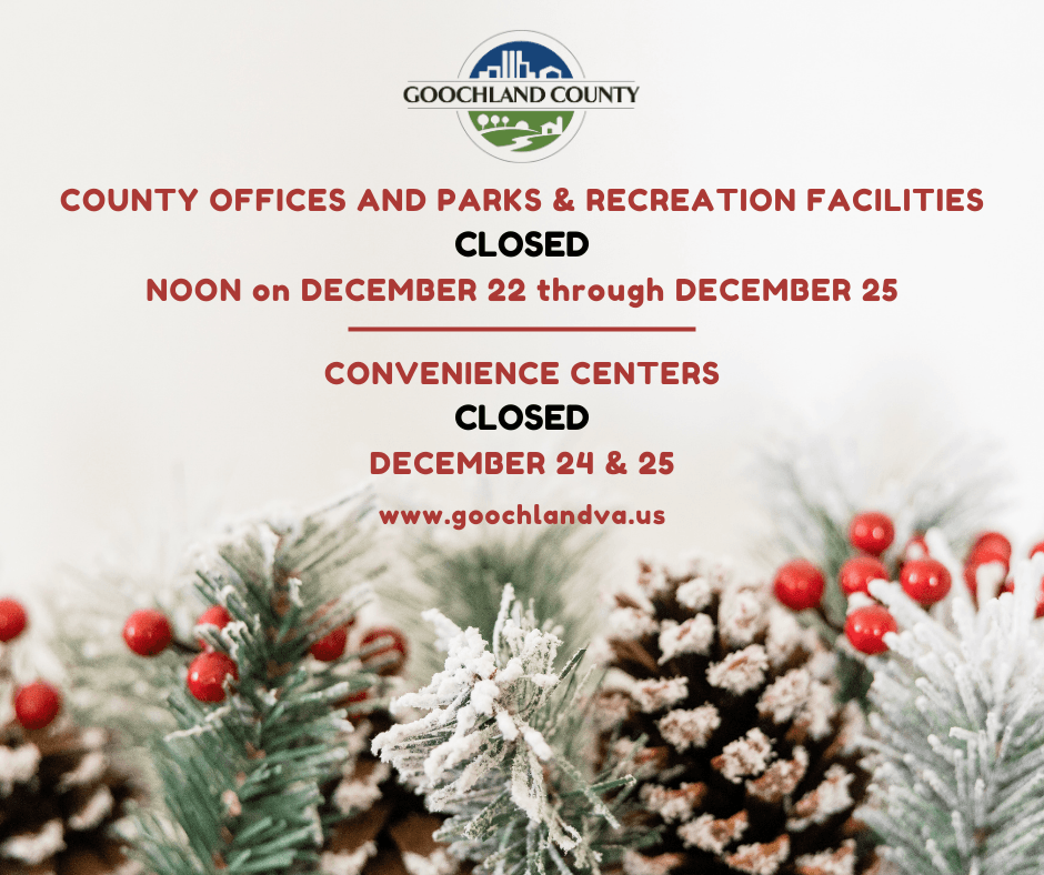 Goochland - Christmas Holiday Closures 2023