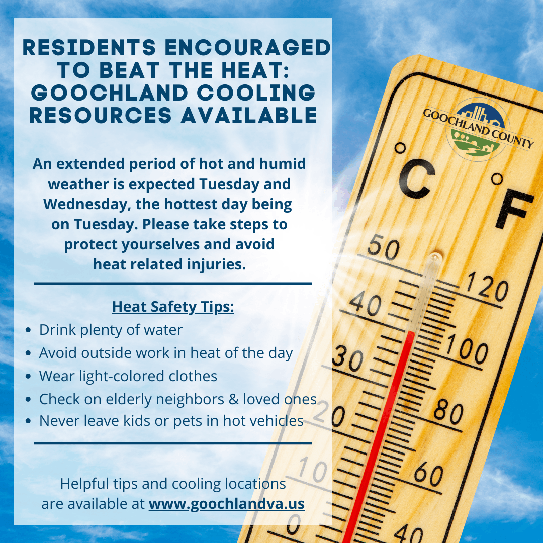 Residents Encouraged to Beat the Heat - Cooling Resources 