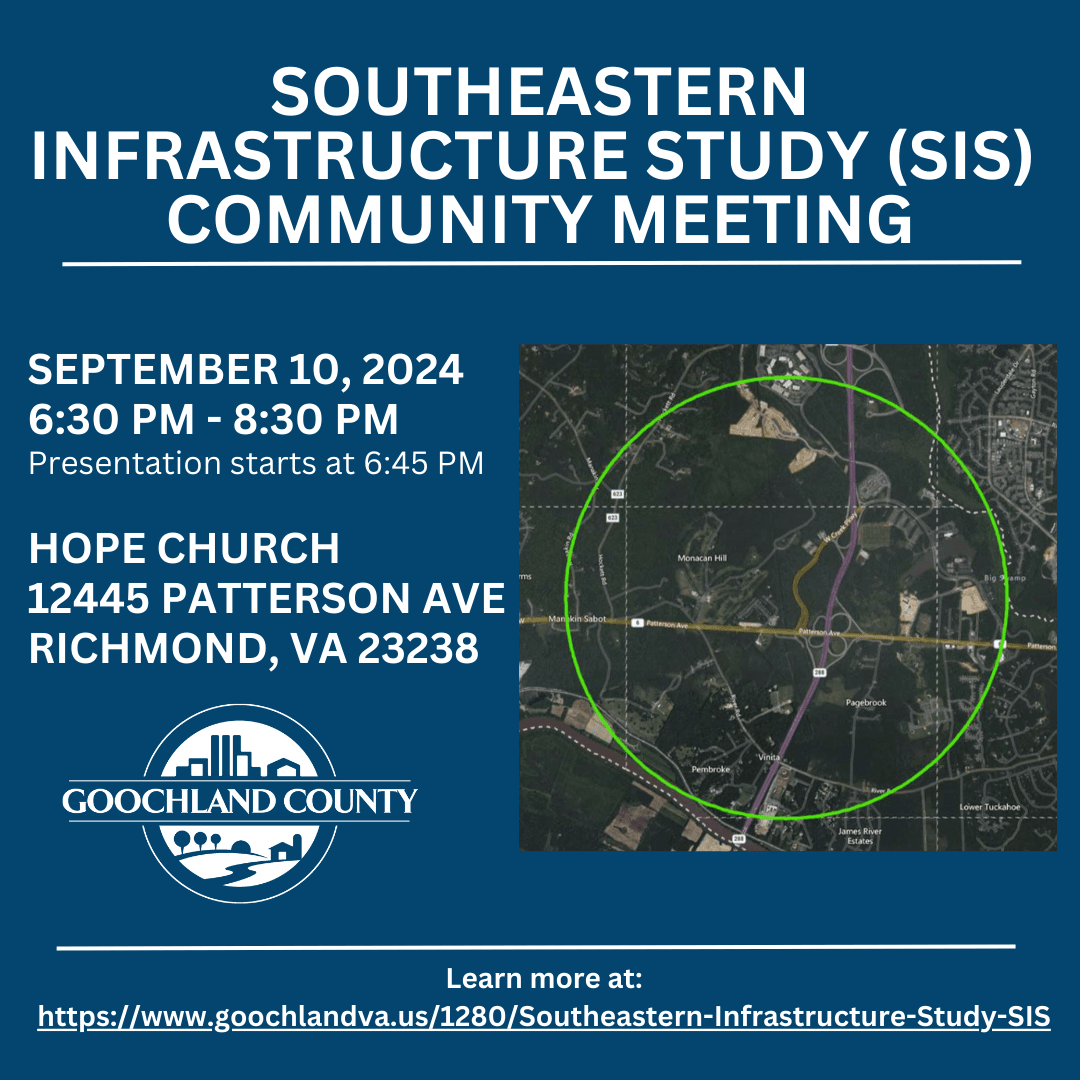 Southeastern Infrastructure Study - Community Meeting September 10