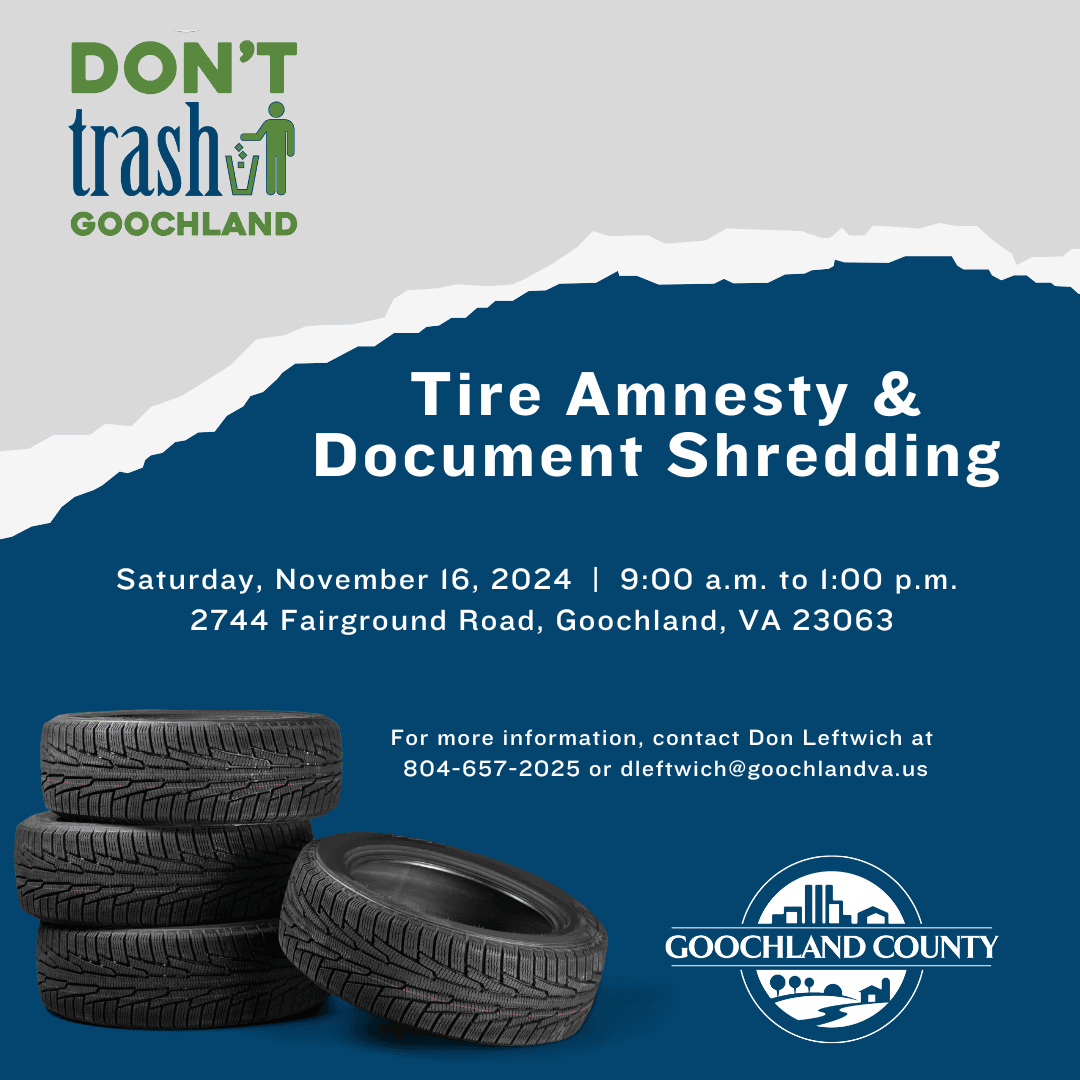 Tire Amnesty and Document Shredding 2024