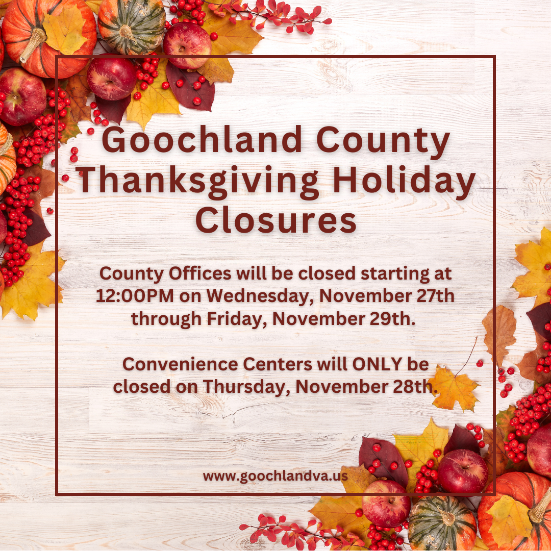 Thanksgiving 2024 - County Closures