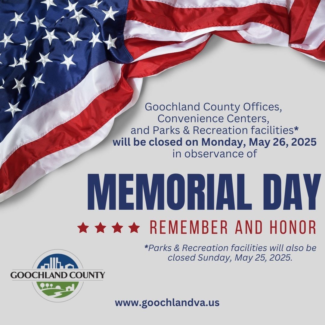 Memorial Day - County Closures