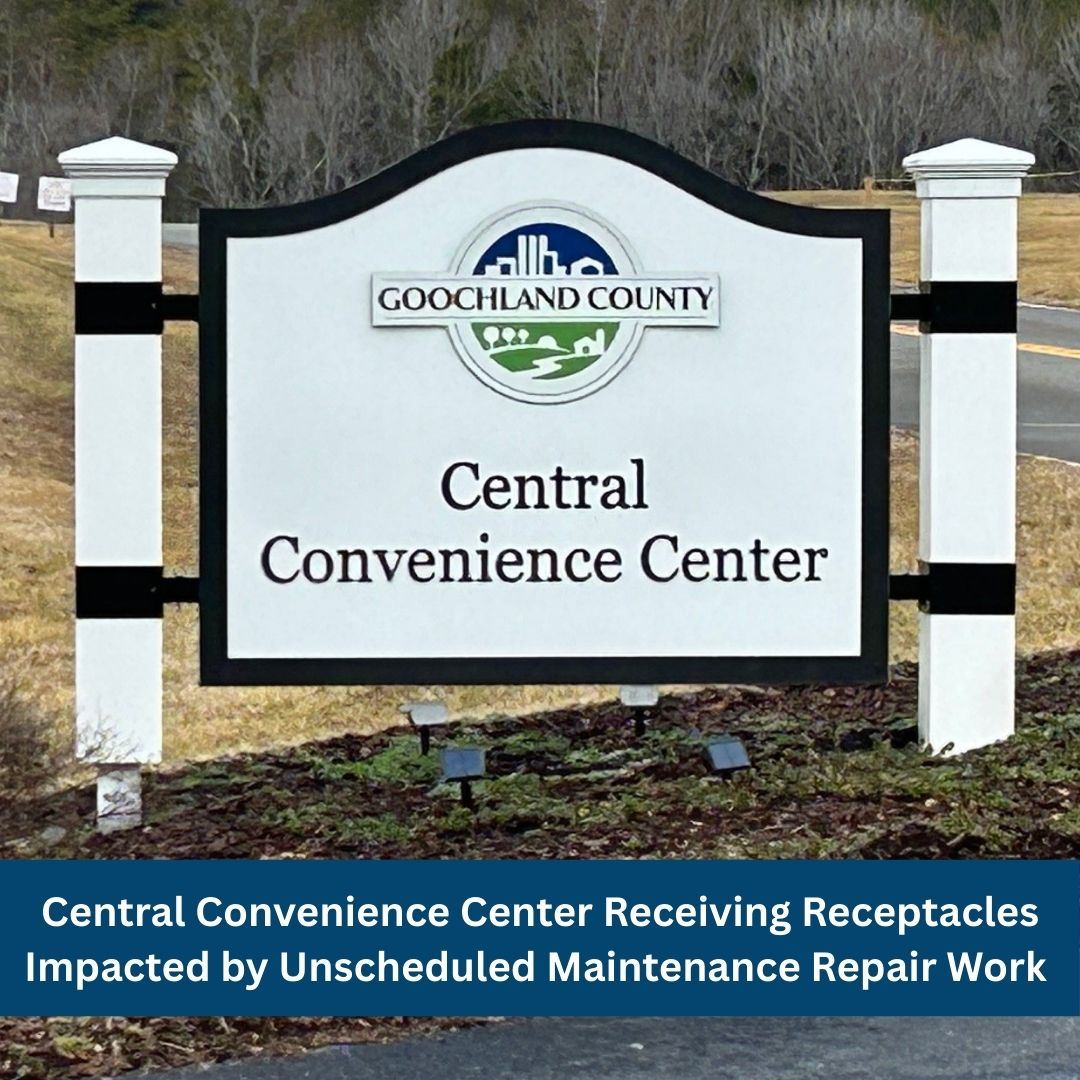 Central Convenience Center Receiving Receptacles Impacted by Unscheduled Maintenance Repair Work