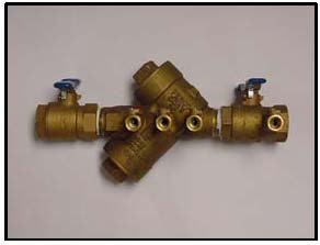 A double check valve