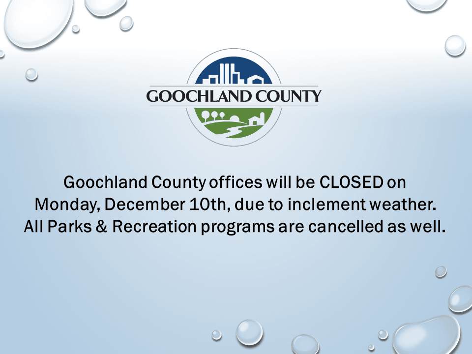 Goochland County - Weather Even - December 10th