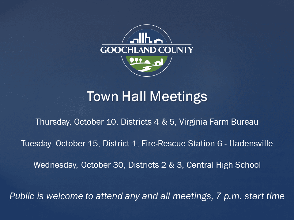 Goochland October_ 2019 Town Hall Mtgs