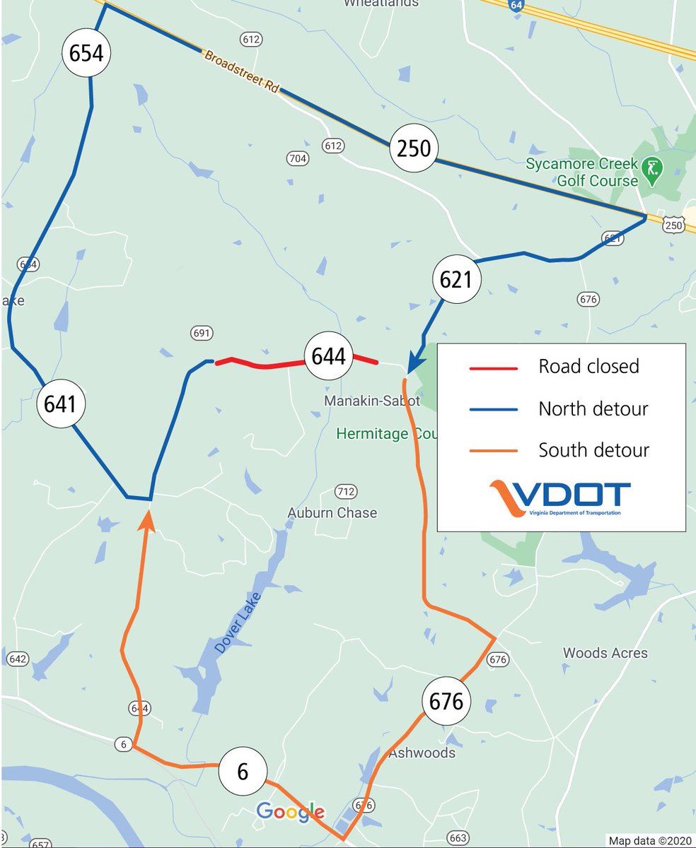 Goochland - VDOT Closure Millers Lane Culvert Replacement - November 18 2020