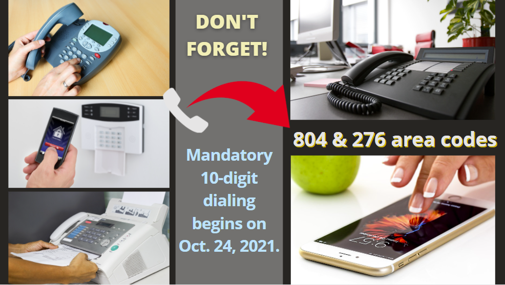 VA SCC - Mandatory 10-Digit Dialing Oct 24 2021