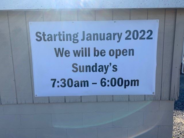 Goochland Central Convenience Center Signage - New Expanded Hours