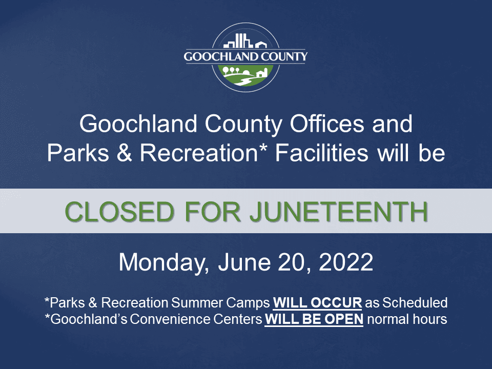 Goochland - Juneteenth Holiday - 2022