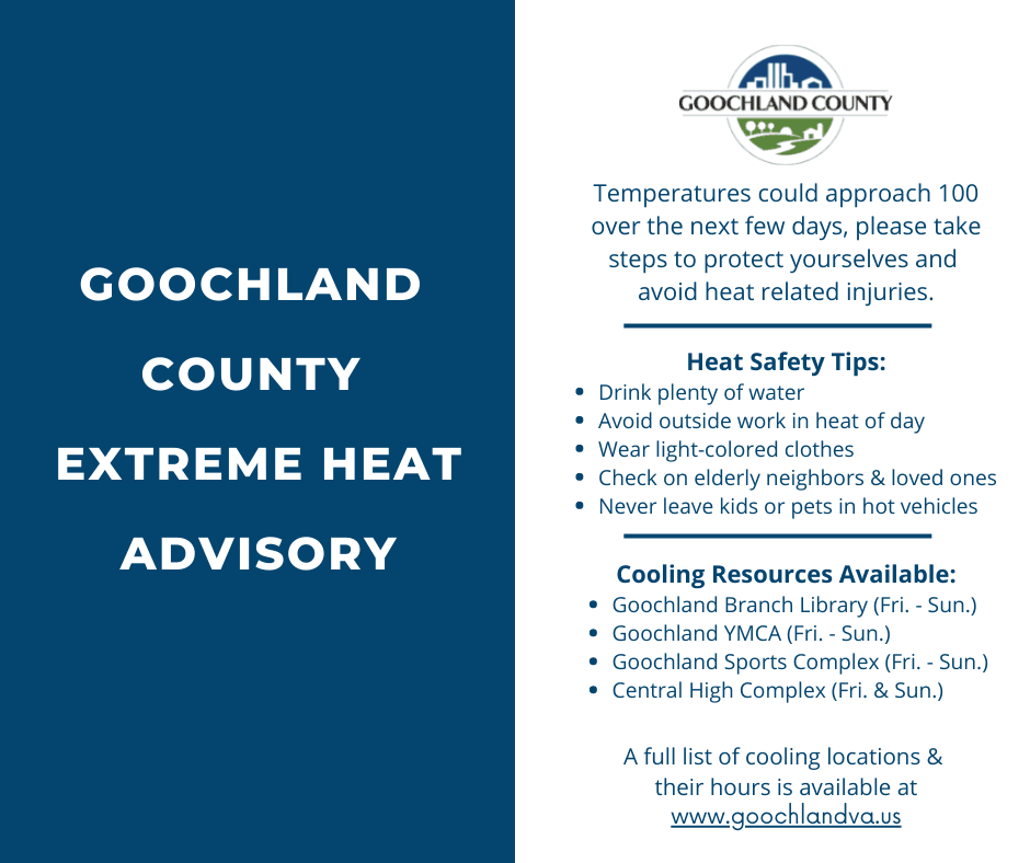 Residents Encouraged to Beat Heat - Cooling Resources