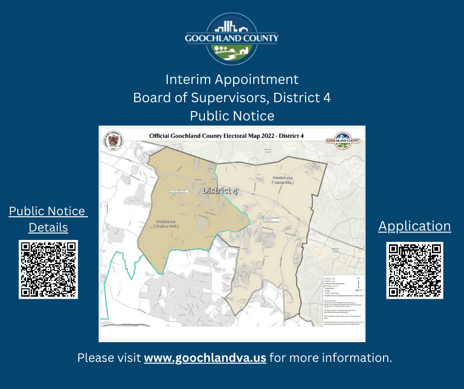 Interim Appointment, Board of Supervisors, District 4