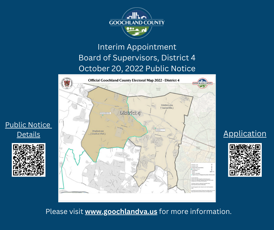 Interim Appointment, Board of Supervisors, District 4 - Oct 20 2022