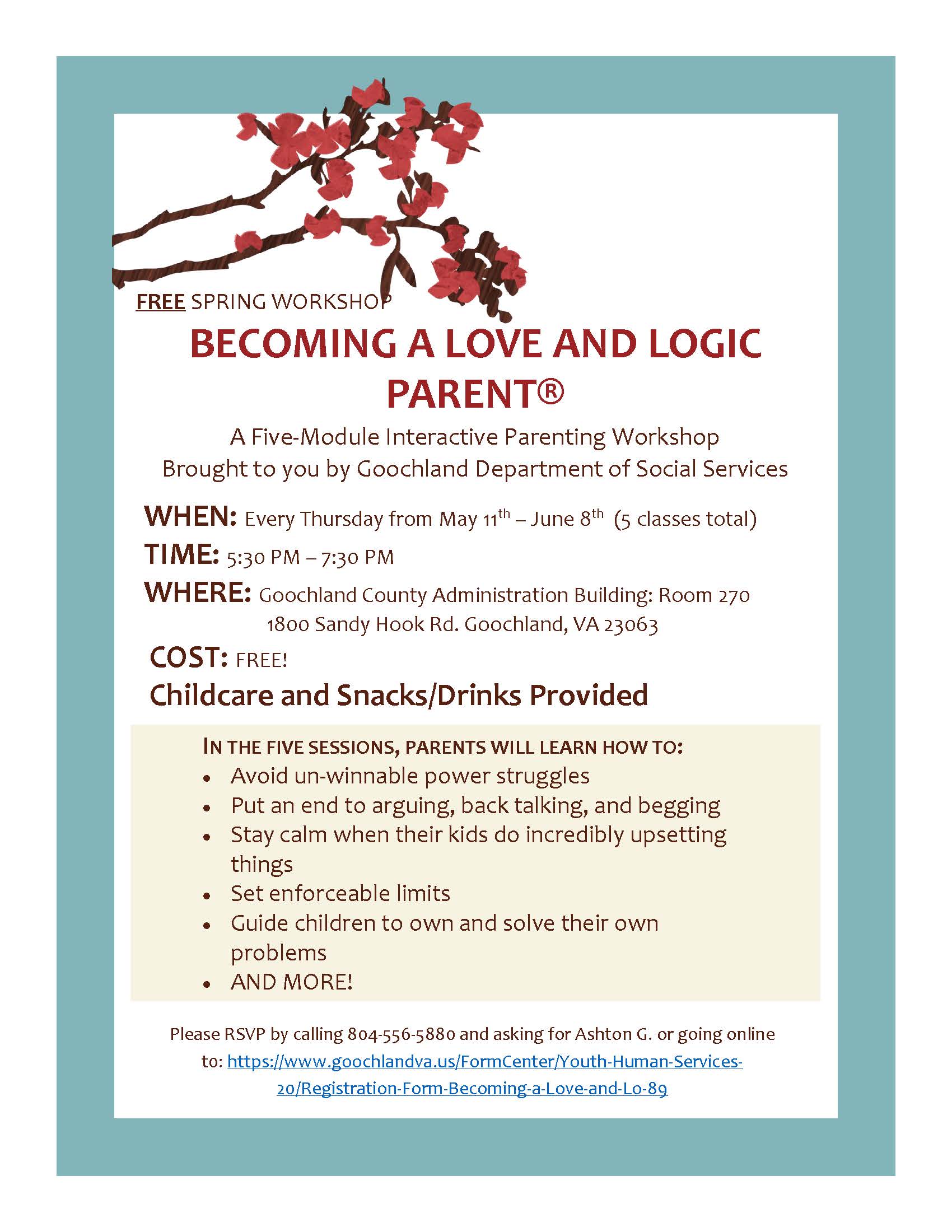 Love and Logic Flyer - May June 2023