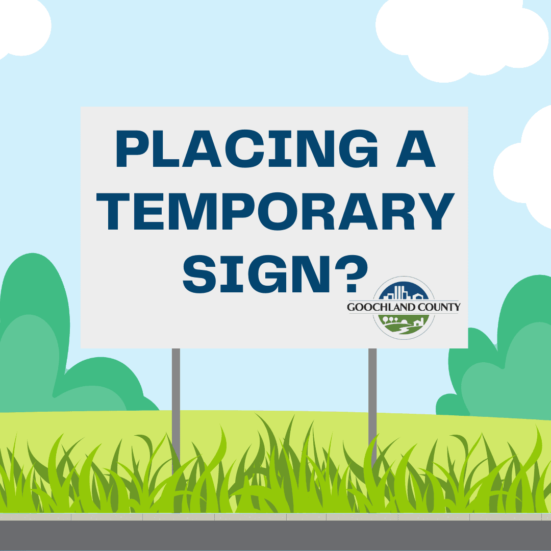 Placing a temporary sign (1)