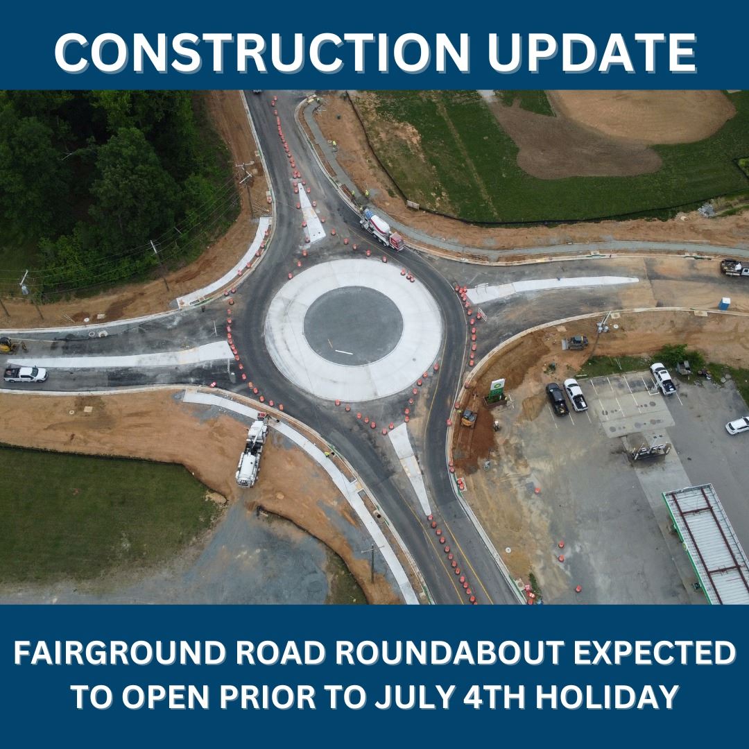 Construction Update - Fairground Road Roundabout