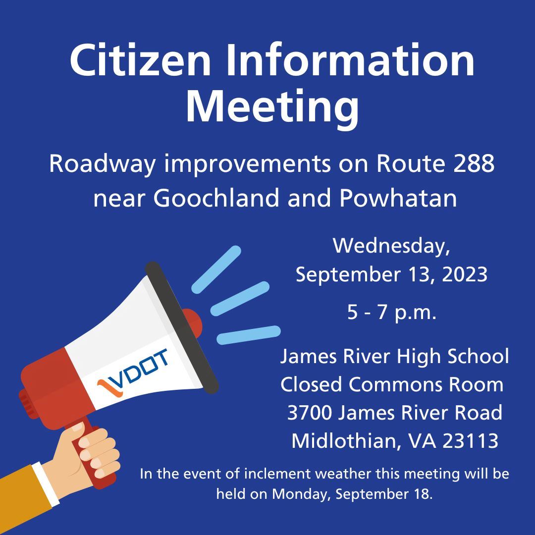 VDOT - Citizen Information Meeting - September 13, 2023