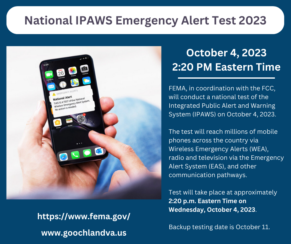 Nationwide Emergency Alert Test - October 4 2023