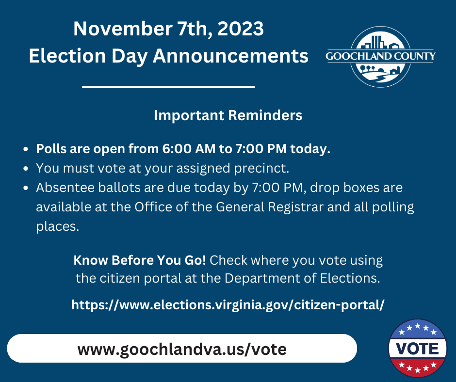 2023 Election - Election Day Announcements