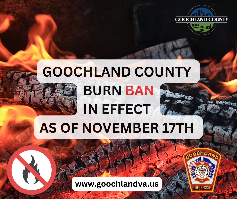 Goochland Burn Ban - November 17th 