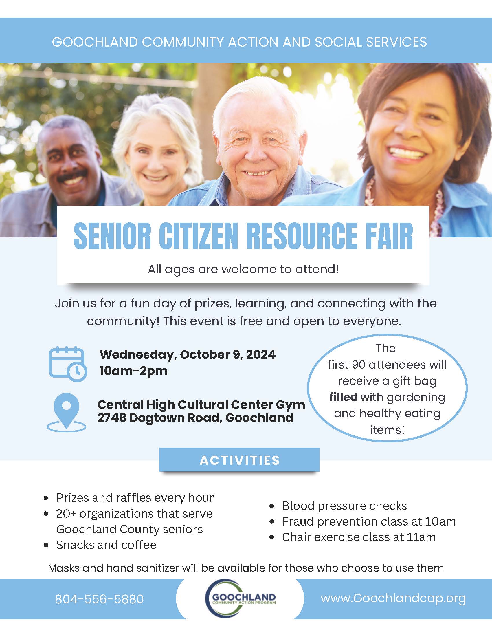 Senior Citizen Resource Fair Flyer with Breakout Sessions