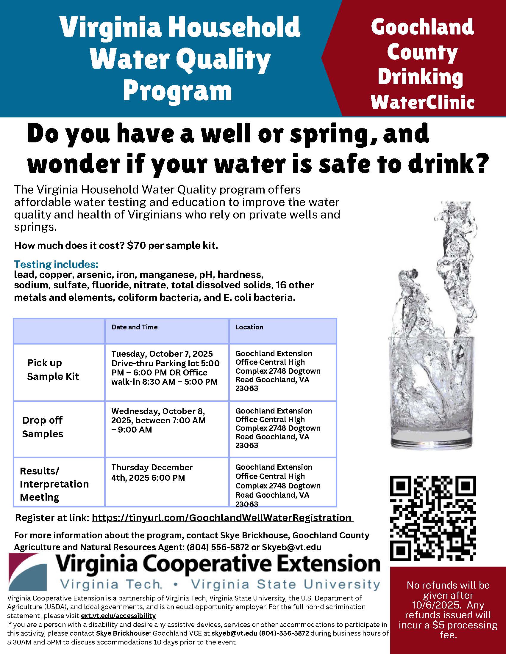 2025 Goochland Water Quality Program Registration