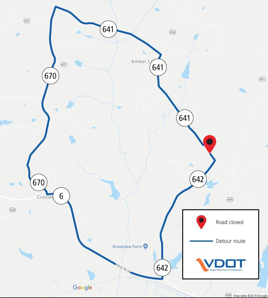 VDOT Pipe Replacement - Shallow Well Road October 15-16 2018