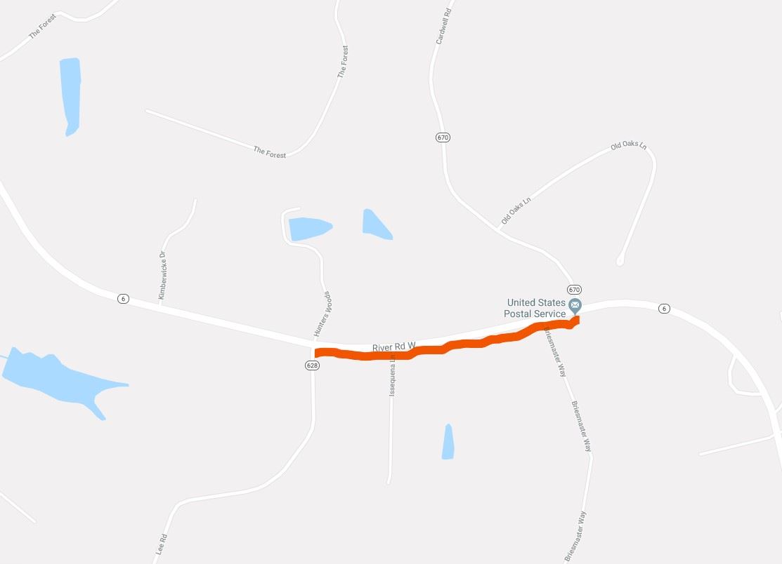 Old Oaks Community Water Supply Project - Shoulder Closure - March 25 - 29 