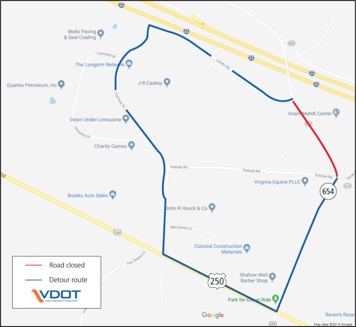 Shallow Well Pipe Replacement closure - May 6 and 7 2019