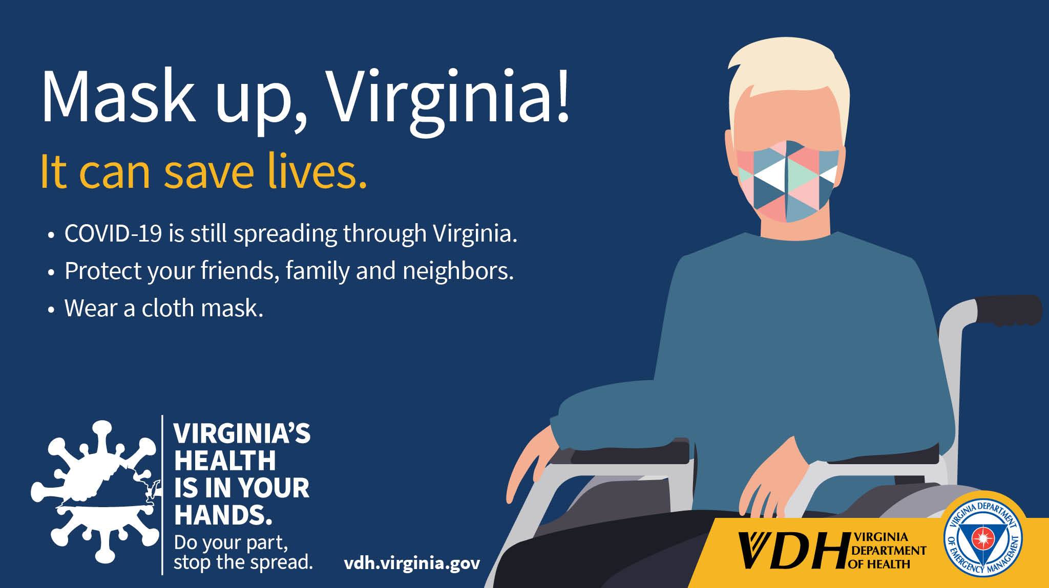 VDH Live Well - Mask Up Save Lives 
