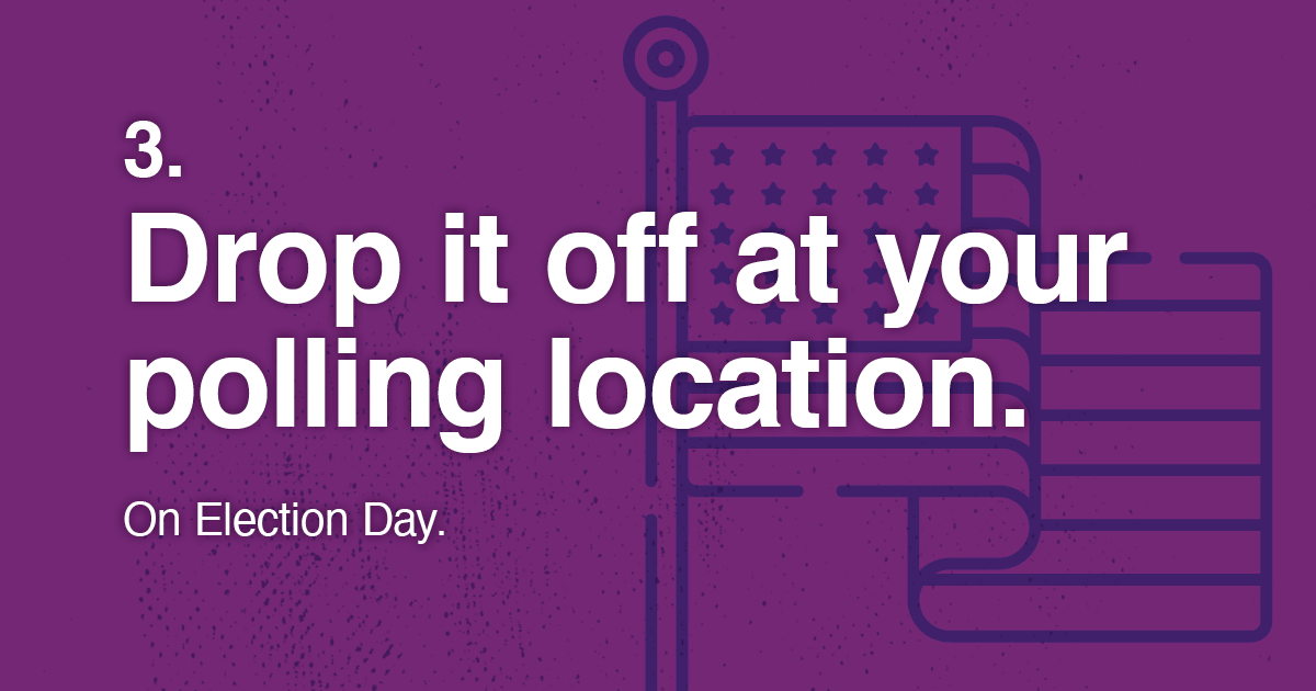 VA Dept of Elections Drop Off at Polling Place