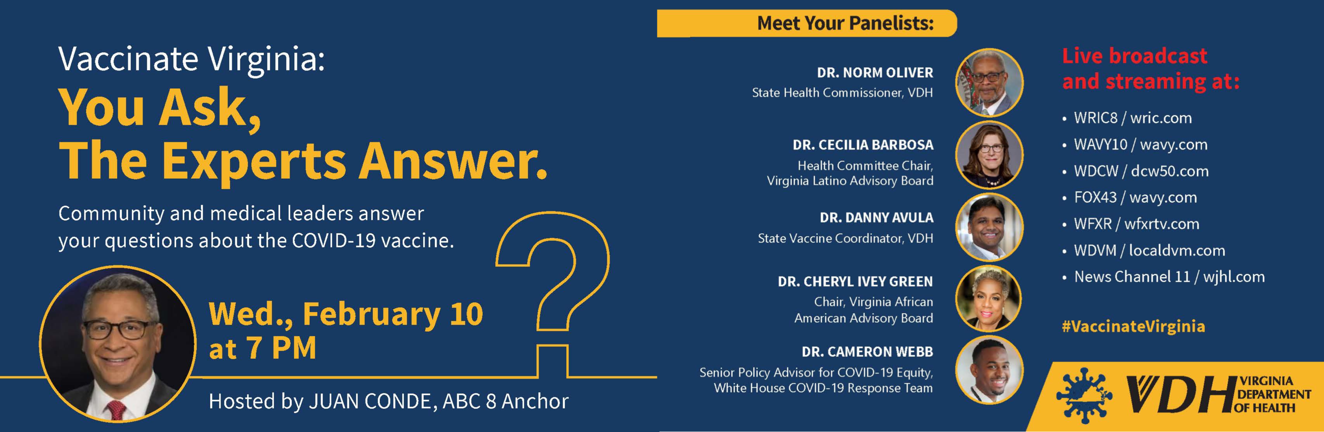 VDH - Vaccinate Virginia Town Hall - 2-10-2021 