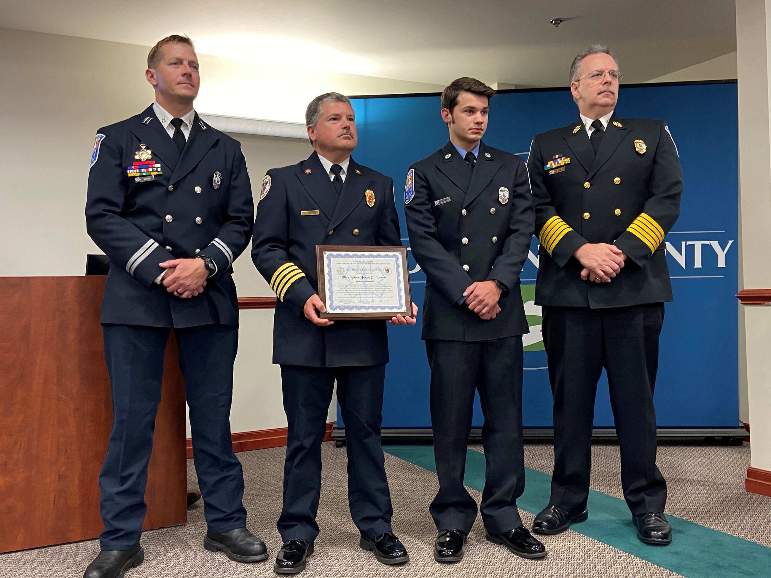 Goochland County - FF Jared Brooks Lifesave Award - Aug. 3 2021 - IMG_5538