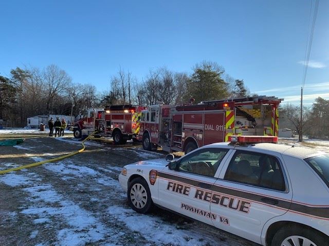 Goochland Fire Rescue - New Town Road - House Fire - January 7 2022 006