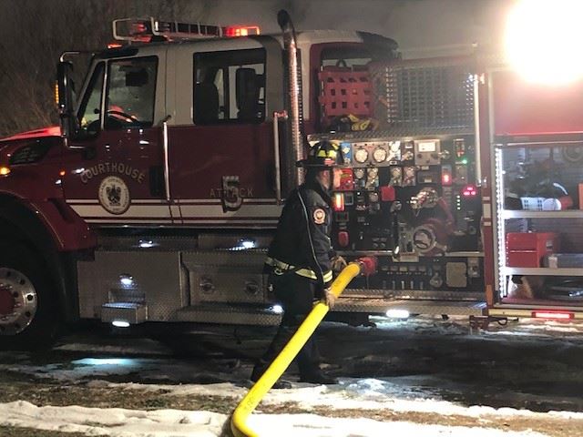 Goochland Fire Rescue - New Town Road - House Fire - January 7 2022 005