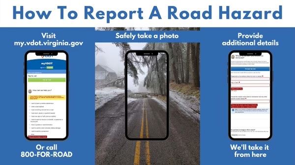 VDOT - How to Report a Road Hazard