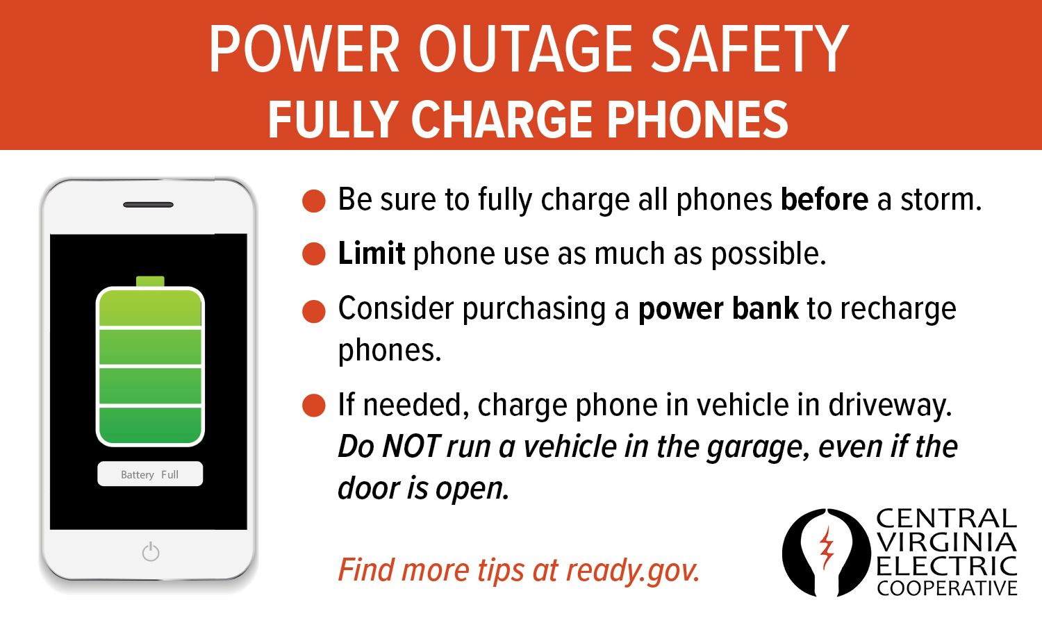 CVEC - Power Outage Phone Safety