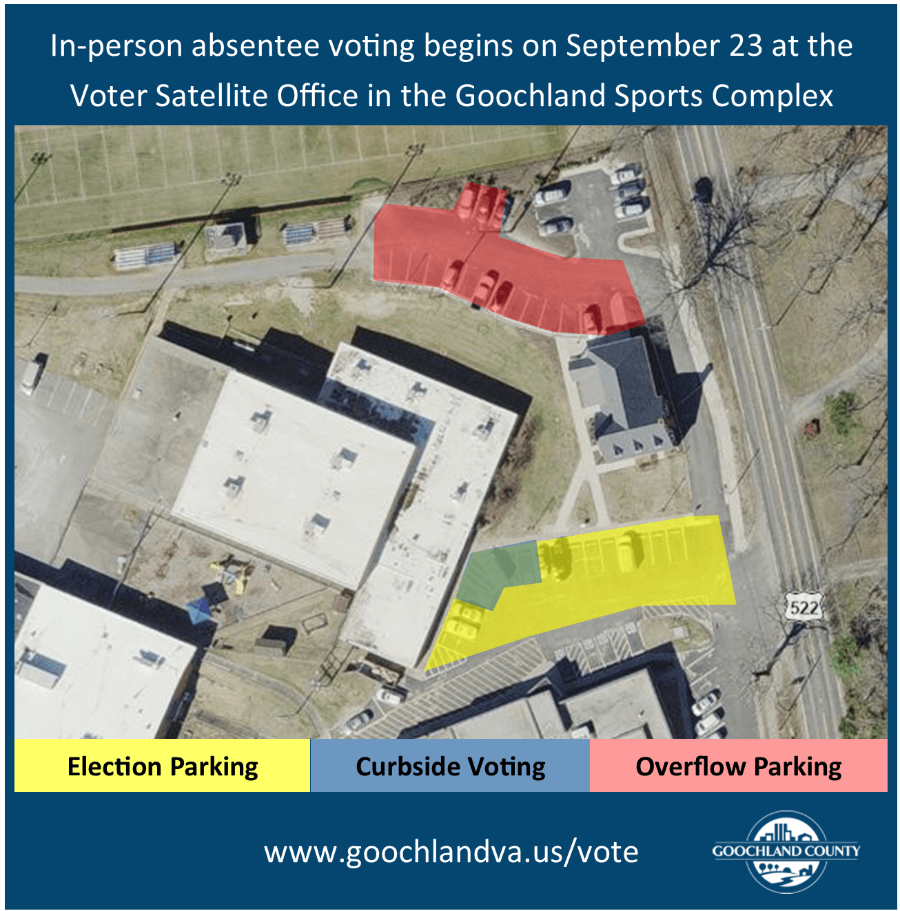 Parking Map for 2022 Election