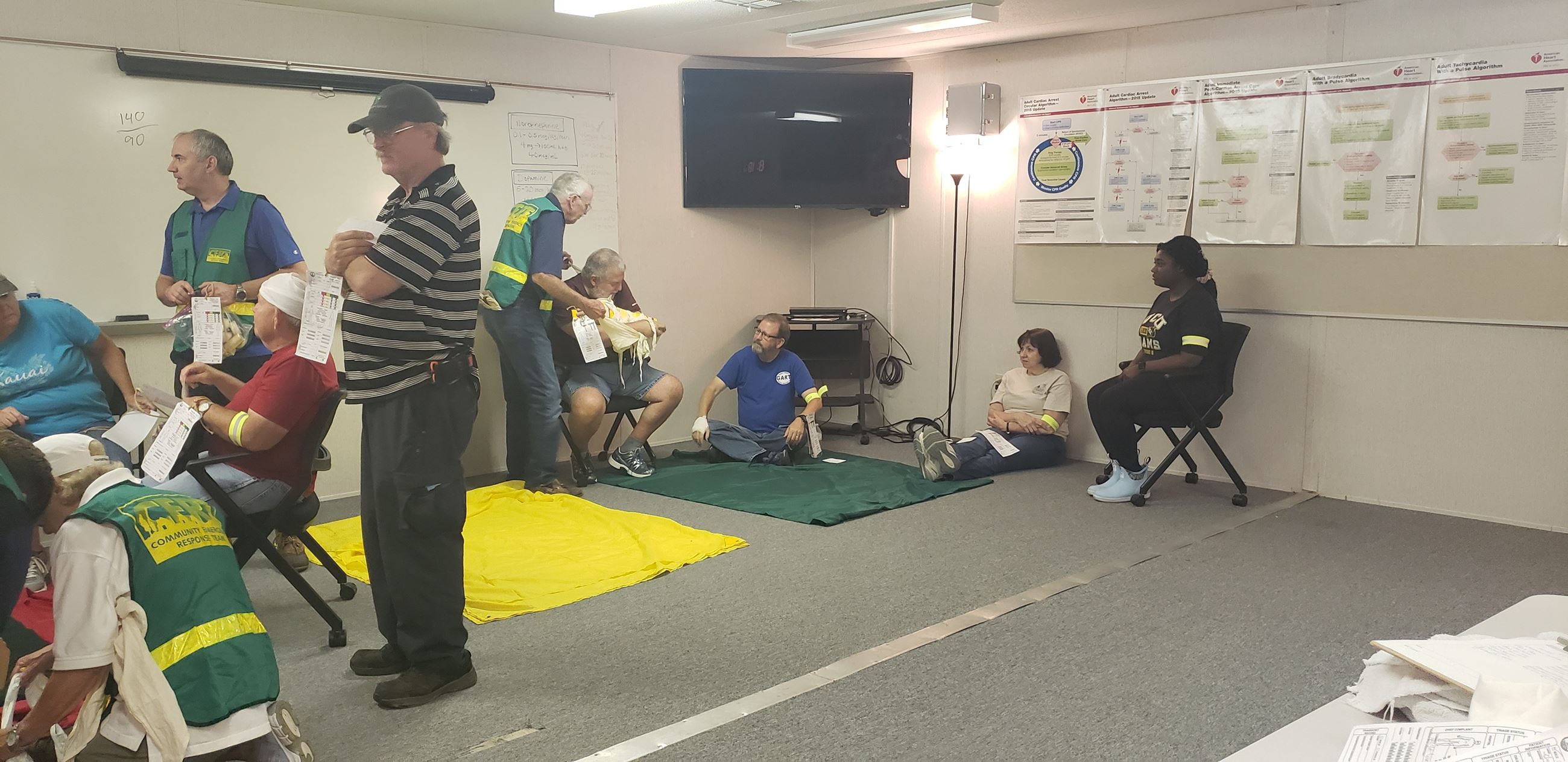 Goochland 2022 CERT Class - Practicing triage and 1st Aid