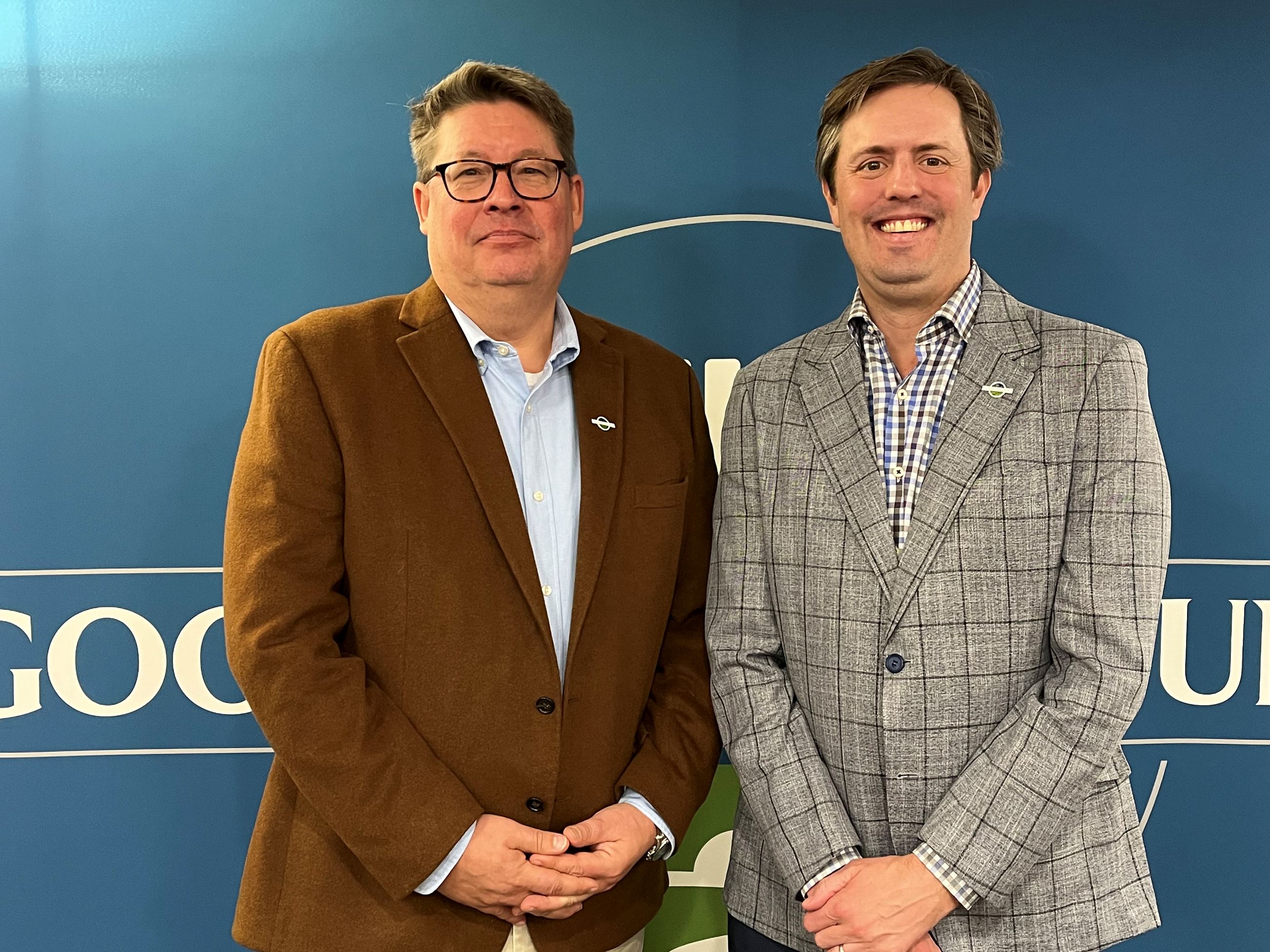 Goochland County Board of Supervisors - 2023 Chair Neil Spoonhower and Vice Chair Charlie Vaughters 