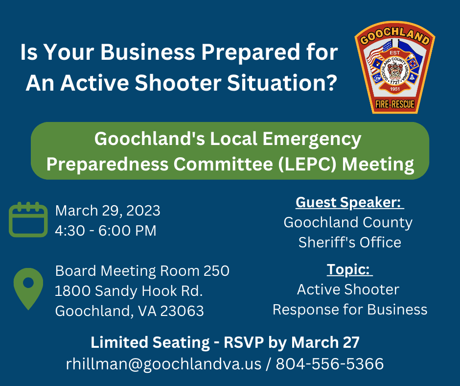 Fire-Rescue - Local Emergency Preparedness Committee Mtg - March 29 2023