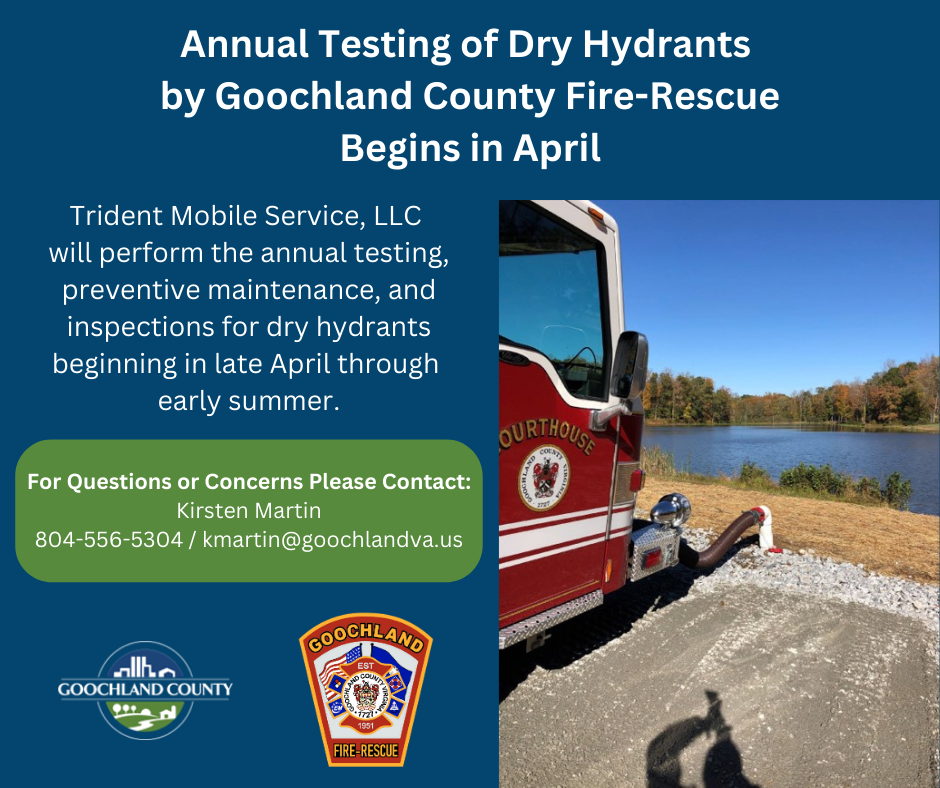 Annual Testing of Dry Hydrants - April 2023