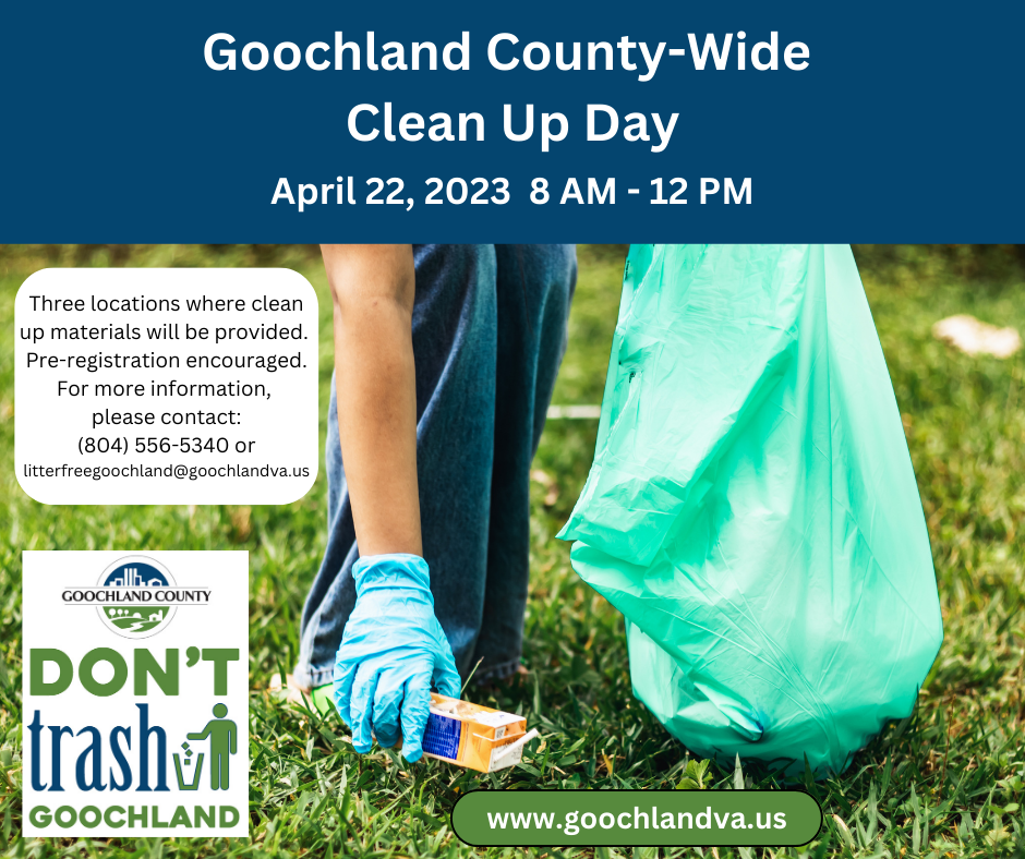Goochland County-Wide Clean Up Day - April 22 2023
